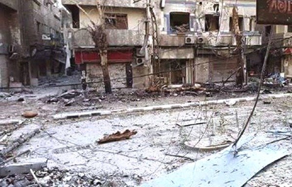 Fighting between the 'Islamic State of Iraq and the Levant' and al-Nusra Front in Yarmouk camp in Damascus triggered a massive wave of displacement. [Photo courtesy of al-Yarmouk Media Network Facebook page]