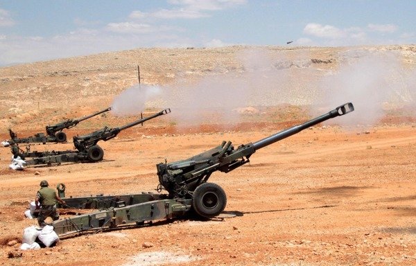 The Lebanese Army has regularly shelled members of the 'Islamic State of Iraq and the Levant' and al-Nusra Front on the country's northern for past few months. [Photo courtesy of the Lebanese Army Facebook Page]