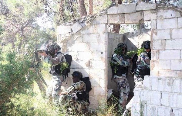 Lebanese army ground units receive training on border protection. [Photo courtesy of the army’s Directorate of Orientation]