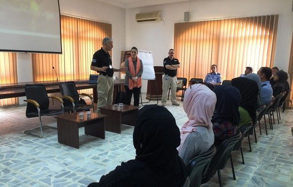 Jordanian youth volunteers receive training before embarking on an initiative to provide free lessons to high school students in remote areas of the kingdom. [Photo via We Are All Jordan Youth Commission Facebook page]