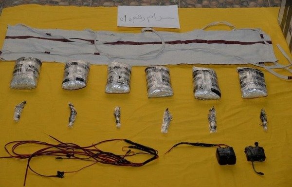 Saudi authorities released this photo of explosive belts seized from an 'Islamic State of Iraq and Syria' cell during a raid on their safe house in northern Riyadh. [Photo courtesy of the Saudi Press Agency]