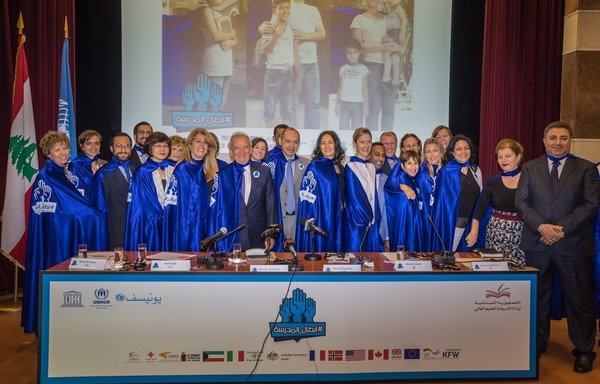 The Lebanese Ministry of Education and Higher Education launched the 'School Heroes' campaign on August 31st to encourage Syrian refugee students and Lebanese nationals to return to the classroom. [Photo courtesy of UNHCR]