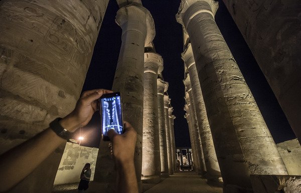 A view of Luxor Temple in the southern Egyptian town of Luxor on September 9th. [Khaled Desouki/AFP]