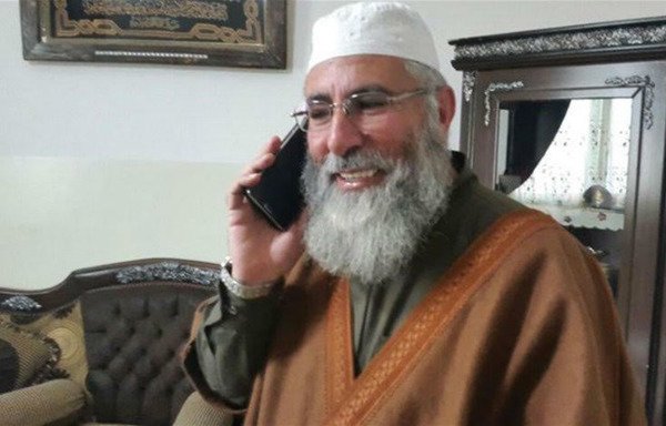 Fugitive cleric Mustafa al-Hujeiri, also known as "Abu Taqiyeh", is seen in this file photo, taken prior to his November 14th arrest in the border town of Arsal. [Photo courtesy of Lebanon's National News Agency]