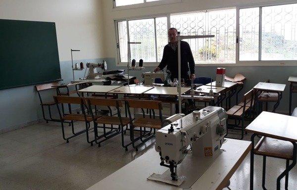 The Akkar Centre for Care and Development in Jdaidet el-Qaitea–Beit Haouch recently began a pilot project to manufacture leather goods with a modest grant from a Saudi citizen. [Photo courtesy of the Akkar Centre for Care and Development]