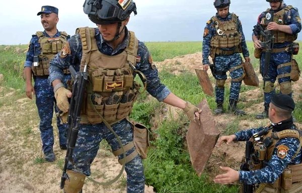 Iraqi police uncover an 'Islamic State of Iraq and Syria' hideout near al-Hawijah that contains explosive devices. [Photo courtesy of the Iraqi Federal Police Command]
