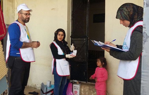 Lebanon has launched a wide-scale measles vaccination campaign in response to the outbreak of the epidemic in several parts of the country. [Photo courtesy of UNICEF]