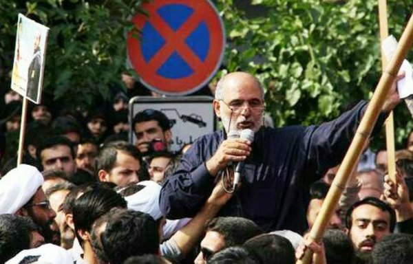 Ansar-e Hizbullah leader Hussein Allahkaram, seen here, was recently sanctioned by the US Treasury. [Photo courtesy of Sheyar Turko]