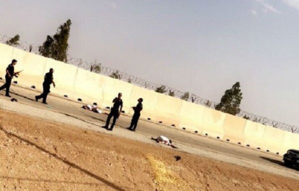Saudi security forces respond to the scene of the Boureida attack. [Photo circulated on social media]