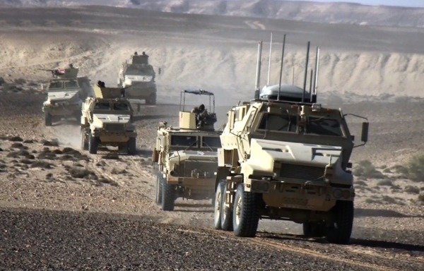 Egypt's Armed Forces conduct raids in Sinai against terror pockets as part of Operation Sinai 2018 to rid the peninsula of militants who have been waging a bloody insurgency. [Photo courtesy of the Egyptian Armed Forces’ Morale Affairs Department]