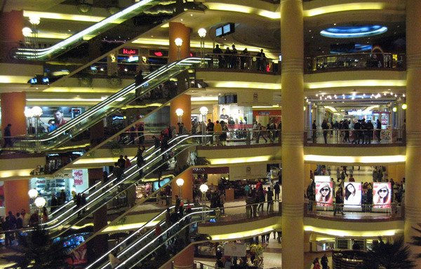 This file photo from February 21st, 2013 shows shoppers inside the City Stars Shopping mall in Nasr City district, east of Cairo. [Khaled Desouki/AFP] 