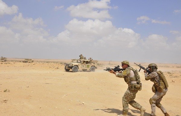 Armed forces from Egypt, the US and several other countries took part in the Bright Star 2018 joint military exercises from September 8th to the 20th. [Photo courtesy of the Ministry of Defence's Department of Morale Affairs]