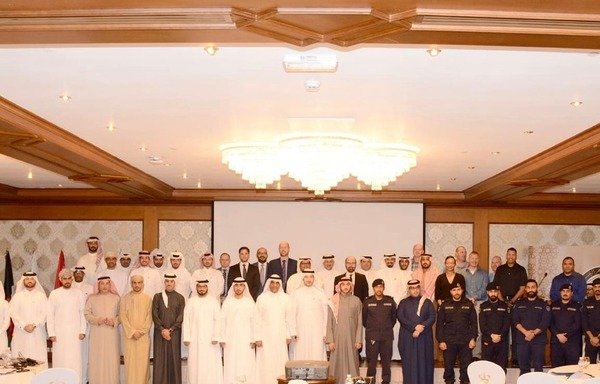 Participants in the Foundations of Chemical and Biological Threats workshop held in Kuwait December 10th-13th pose for a group photo. [Photo courtesy of KUNA]