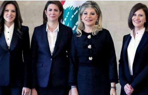 From right to left: Nada Boustani, May Chidiac, Raya al-Hasan and Violette Khairallah Safadi, were recently appointed to four ministries in the new Lebanese government. [Photo courtesy of the May Chidiac media office]