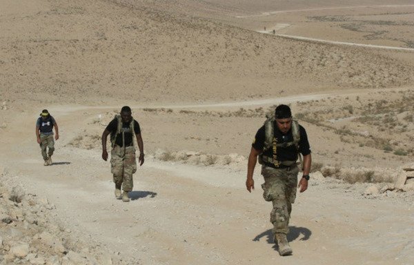 Members of the US Army's Task Force Spartan take part in a training held in 2018 in the Jordanian desert. [Photo courtesy of Task Force Spartan website]