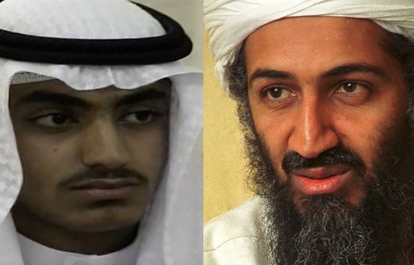 Hamza bin Laden and his late father, Osama, are shown in undated photos. [File]