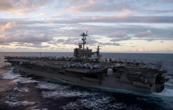 US aircraft carrier USS John C. Stennis recently sailed to the Middle East. [Photo courtesy of USS John C. Stennis Facebook page]