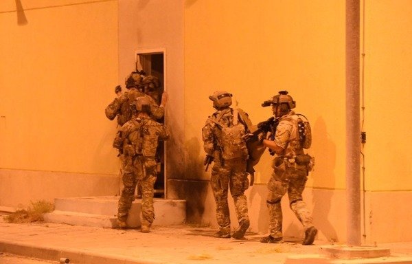 US and Kuwait forces take part in the 'Invincible Sentry' crisis response exercise in Kuwait in August 2018. [Photo courtesy of the US Embassy in Kuwait]