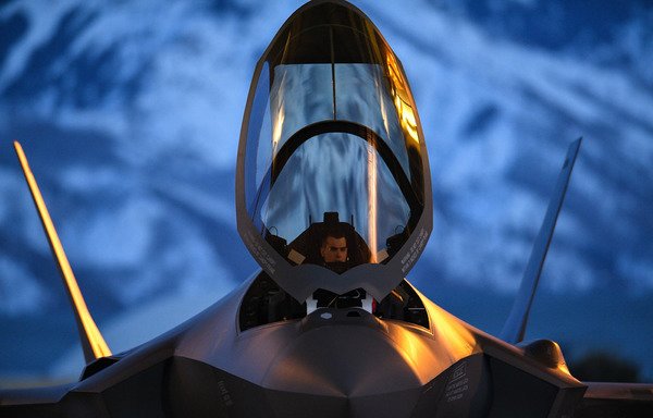 A pilot prepares to launch an F-35A Lightning II at Hill Air Force Base, Utah, March 26th. [US Air Force]