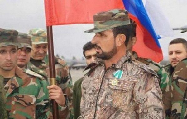 Syrian army officer Suhail al-Hassan has been awarded the Russian Order of Friendship, a state decoration to reward those whose efforts have been aimed at the betterment of relations with Russia. [Photo courtesy of Mohammed al-Abdullah]