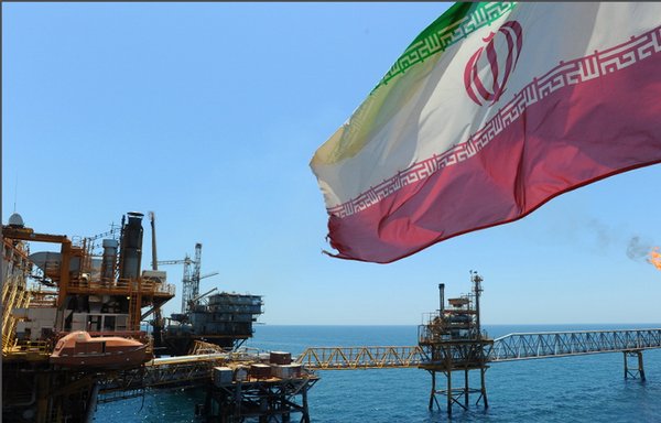 This photo of an Iranian oil port was posted online by the National Iranian Oil Company on January 29th.