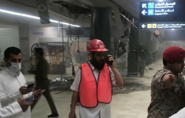 A missile deployed by the Iran-backed Houthis struck the Abha airport on June 12th, wounding 26 civilians. [Photo courtesy of the Saudi Press Agency]