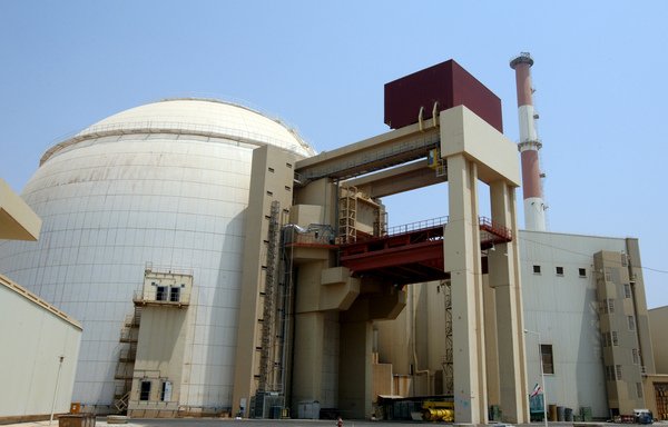 A file photo from August 2010 shows the reactor building at the Bushehr nuclear power plant in southern Iran. [Atta Kenare/AFP]