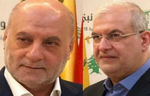 طالت العقوبات الأخيرة التي فرضتها الولايات المتحدة على حزب الله النائبين اللبنانيين محمد حسن رعد (إلى اليمين) وأمين شري. [صورة نشرت على المواقع الإلكترونية]