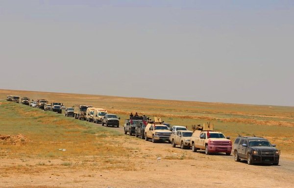 Iraqi forces advance into the Ninawa desert in search of ISIS bases. [Photo courtesy of the Iraqi Defence Ministry]