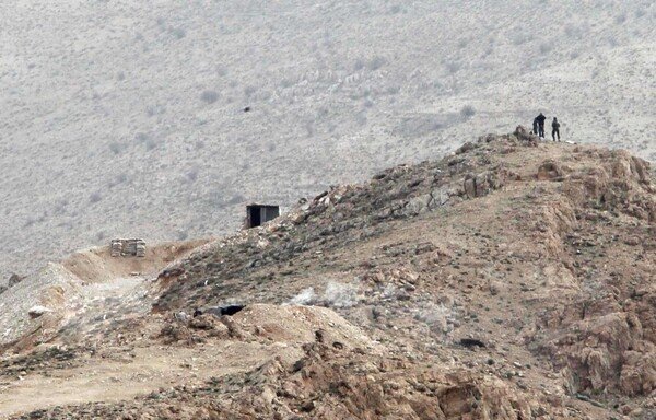 This photo of the north-eastern border between Lebanon and Syria shows the ruggedness of the terrain between the two countries. [Junaid Salman/Al-Mashareq]