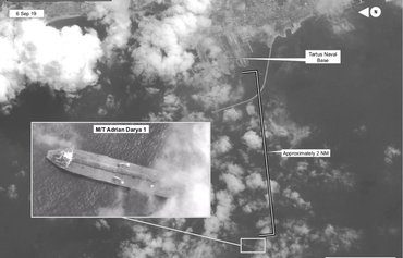 Iranian supertanker arrives at Syria's Tartus