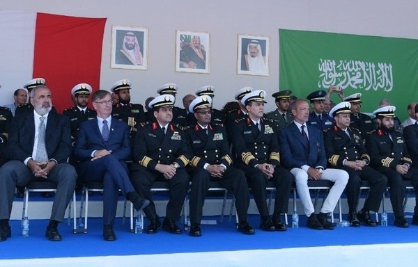 A Saudi military delegation in France attends the inauguration of the High Speed Interceptor military speedboat project on July 24th. [Photo courtesy of Saudi Press Agency]