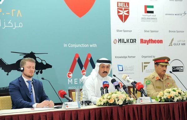 The pre-show press conference took place Sunday morning (October 27th) ahead of the opening day of the Bahrain International Defence and Exhibition Conference in Manama. [BIDEC]