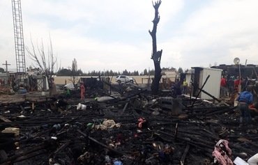 اللاجئون السوريون في لبنان يواجهون خطر الحرائق