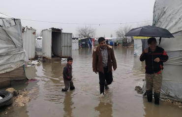 Bekaa Valley camps flooded in winter storms