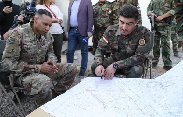 Peshmerga forces received training by US forces in September 2019. [Photo courtesy of the Kurdish Region's Ministry of Peshmerga]