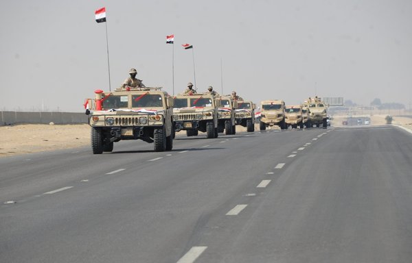Egyptian armed forces embark on a counterterrorism operation in North Sinai. [Photo courtesy of the Egyptian Ministry of Defence]