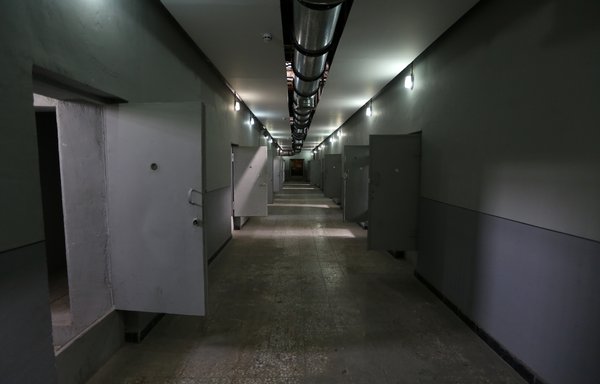 A picture taken September 2nd, 2014 in the Iranian capital Tehran shows the doors of cells in a corridor of the Qasr prison, a former prison hosting political prisoners that was turned into a museum in 2012. [Atta Kenare/AFP]