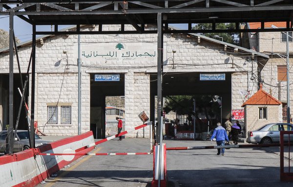 This picture on March 16th shows a view of the Masnaa crossing on the Lebanon-Syria border, ahead of its closure as part of measures against the coronavirus pandemic. [AFP]