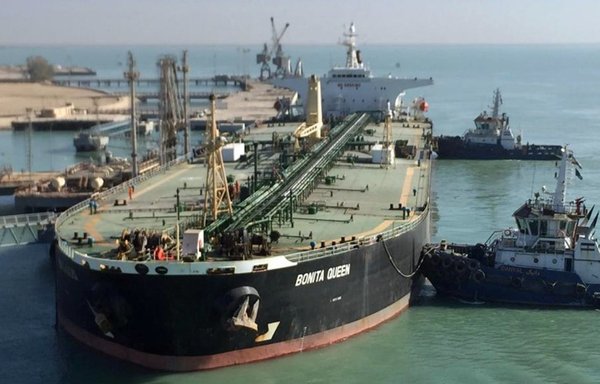 Bonita Queen is one of the vessels that belong to Khadija Ship Management, a subsidiary of the Indian company Mehdi Group that was sanctioned by the US in September for circumventing sanctions and smuggling millions of barrels of oil to Syria. [Photo circulated on social media]