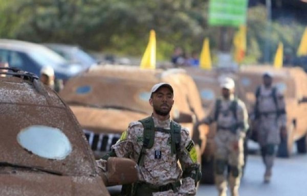 A Hizbullah convoy is seen in the Bekaa region, where the militia controls a number of illegal crossings used to smuggle weapons, money and food into Syria. [Photo circulated on social media]