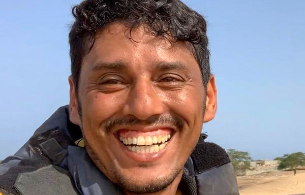 A picture obtained on June 2nd from the Facebook page of Nabil Hasan al-Quaety shows a photo posted on his account on May 17th. The 34-year-old was gunned down in his car by unknown assailants shortly after leaving his home in Aden. [Nabil Hasan/Facebook/AFP]