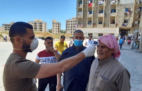 As part of a new coronavirus testing campaign, UNHCR has tested 400 Syrian refugees in al-Uzai complex, in co-operation with the Ministry of Health. [Photo courtesy of UNHCR]