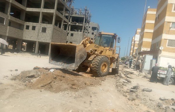 Construction work is under way in North Sinai's al-Masaeed district to upgrade housing units for local residents. [Photo courtesy of North Sinai]
