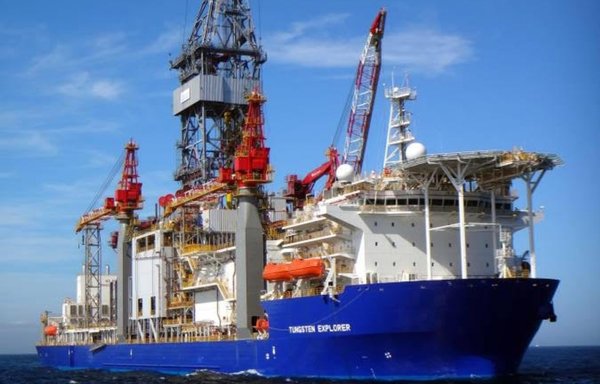 The Tungsten Explorer, operated by French company Total, has been working in Block 4 of Lebanon's territorial waters. [Photo circulated online]