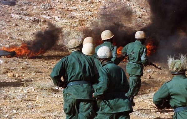 Elements of Hizbullah's Resistance Brigades, seen here in Lebanon, reportedly receive some weapons training, but not as much as the party’s core elements. [Photo via Al-Ahed news website]