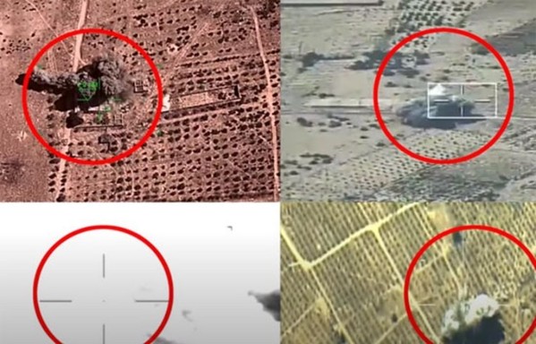 Egyptian warplanes target the hideouts of terrorists in North Sinai.  [Photo courtesy of the Egyptian Ministry of Defence]