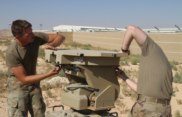Soldiers from Task Force Spartan and the Jordanian Armed Forces deployed a mobile command post from Kuwait to Jordan in early September as part of joint military exercises between the US and Jordan. [US CENTCOM]