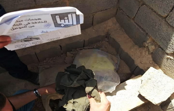 Iraqi Army Intelligence raided an ISIS hideout in Anbar's Anah district on July 27th, where they found explosives and copies of the group's al-Naba publication, which is disseminated online. [Photo courtesy of Iraqi Ministry of Defence]
