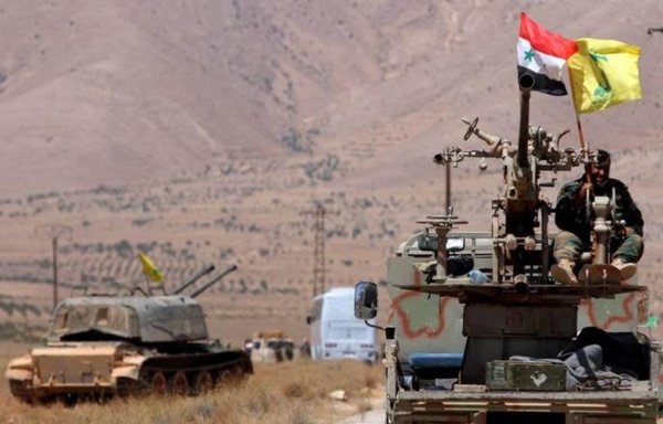 Hizbullah fighters, seen here, have fought alongside the Syrian regime in northern Idlib. [Photo circulated online]